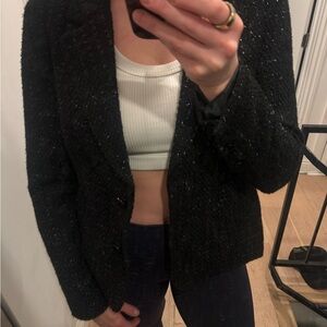 Steve Madden Charcoal Tweed Blazer